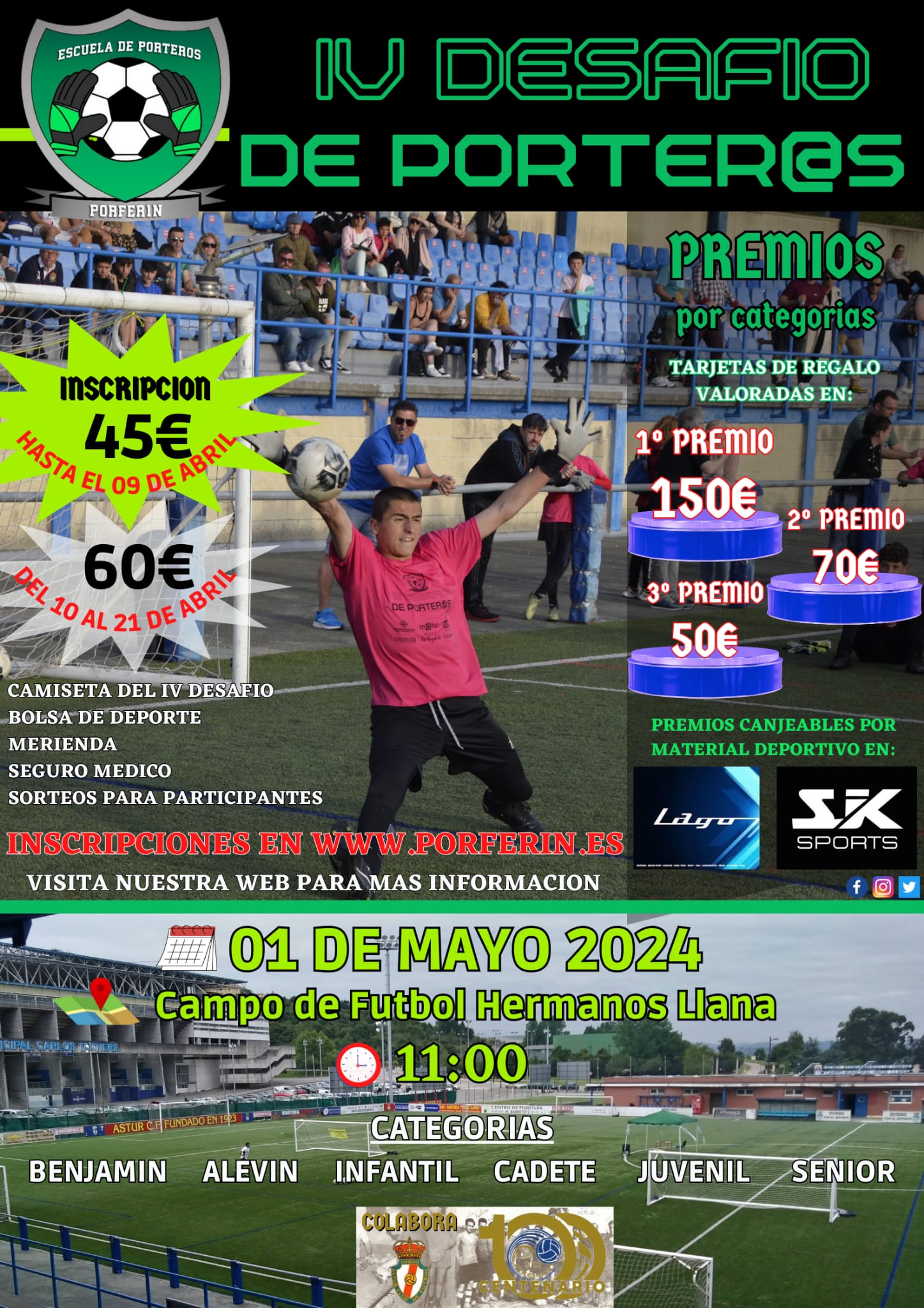 IV DESAFIO DE PORTEROS 2024 SIN PATROCINIOS